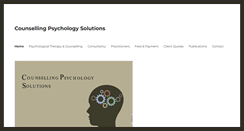 Desktop Screenshot of counsellingpsychologysolutions.com